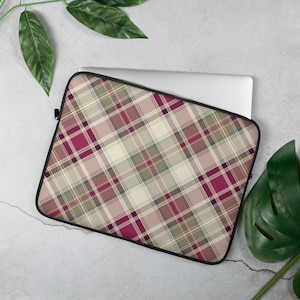 Scottish Tartan Plaid Laptop Sleeve: Fall Macbook Case