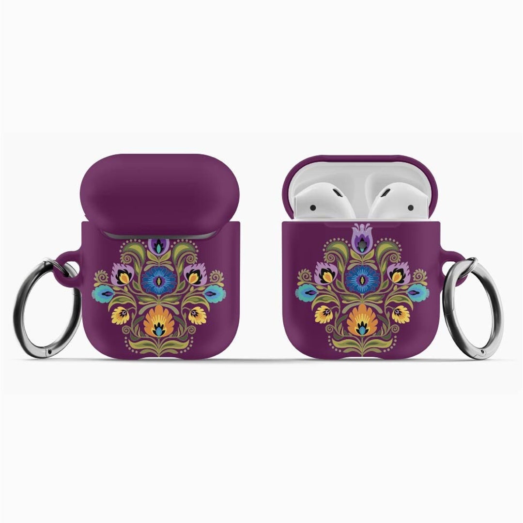 Polish Wycinanki AirPod Case Polish Folk Art Earbud Case, Boho AirPod