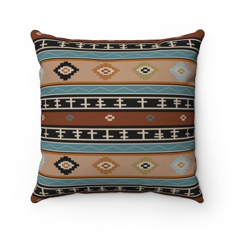 Southwestern Print Throw Pillow Cover Boho Home Decor Accent Etsy