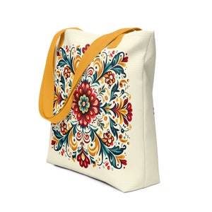 Hungarian Matyó Folk Art Tote Bag, Hungary Tote Bag - Unisex
