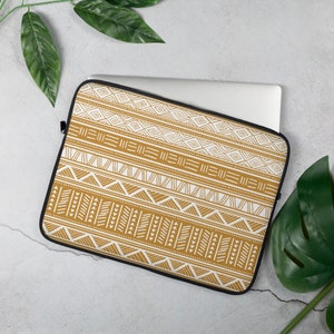 African Print Laptop Sleeve: Boho Tribal Macbook Case