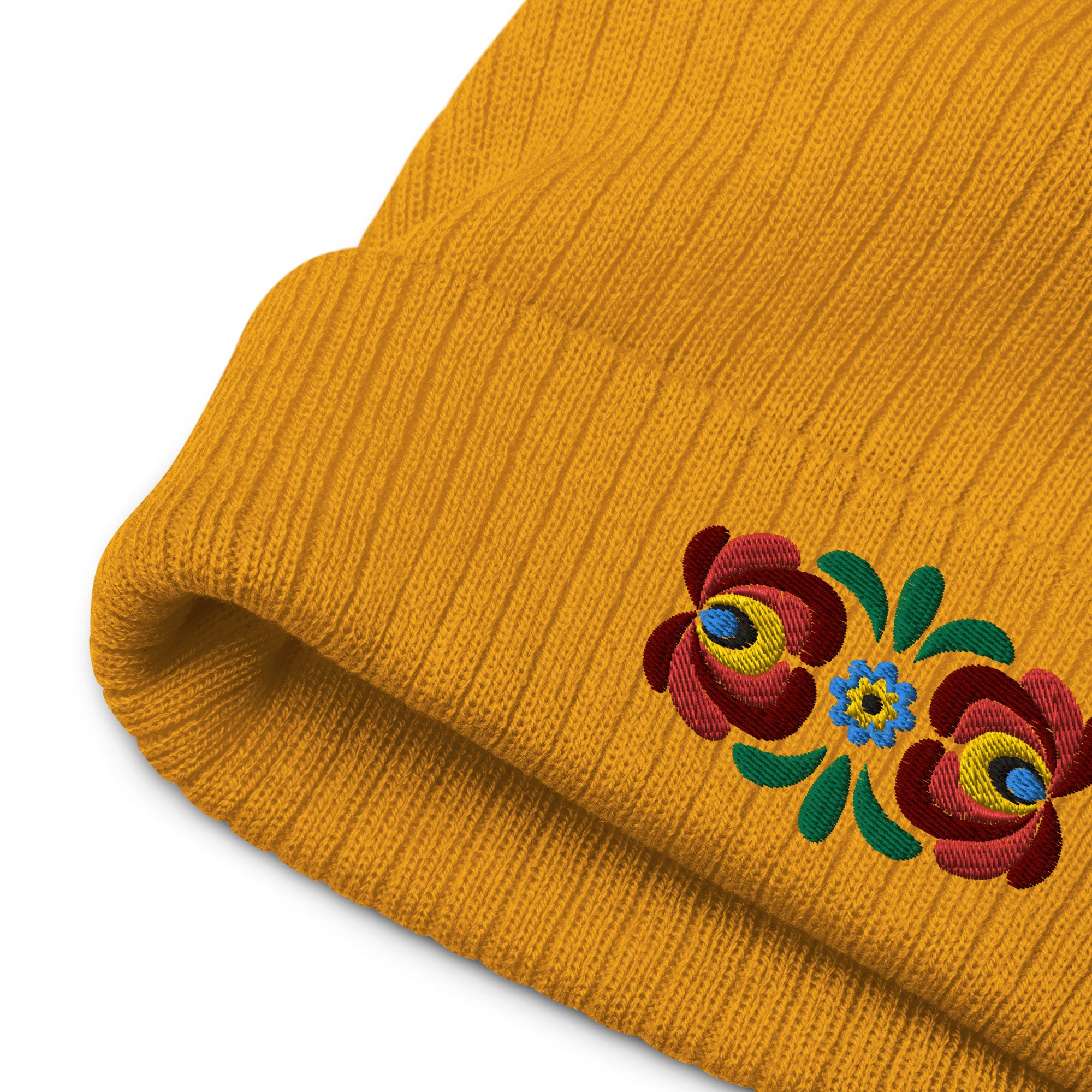 Floral Cap Hunza Headwear Winter Hat - Chunky Traditional Warm knit Hats Hunza Cap - Etsy main image 4