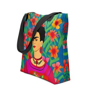 Borsa tote Frida Khalo con icona messicana, borsa regalo Frida Khalo