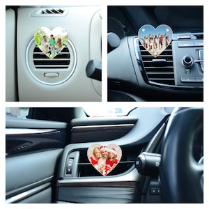 Car Photo Frame, Premium Car Vent Picture Frame, Clips Onto Air Vents, Car Accessory Decoration, Gift For All Car Owners, Custom Car Magnet