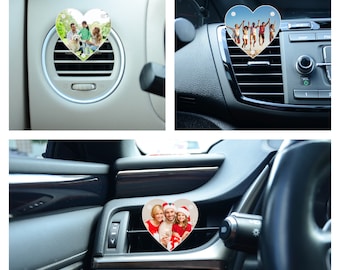 Car Photo Frame, Premium Car Vent Picture Frame, Clips Onto Air Vents, Car Accessory Decoration, Gift For All Car Owners, Custom Car Magnet