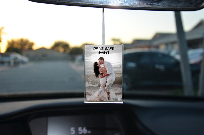 Hanging Car Photo Frames Rearview Mirror Hanging Accessory Etsy