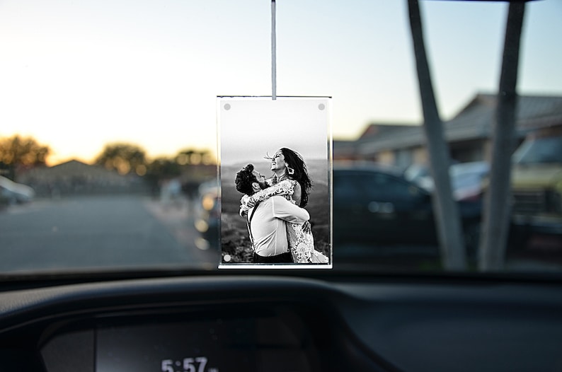 Hanging Car Photo Frames Rearview Mirror Hanging Accessory Etsy
