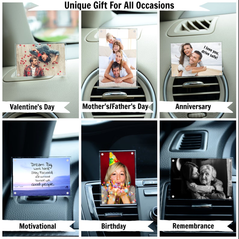 Personalized Car Photo Frame Accessory 2x3 Inch Frame With Etsy