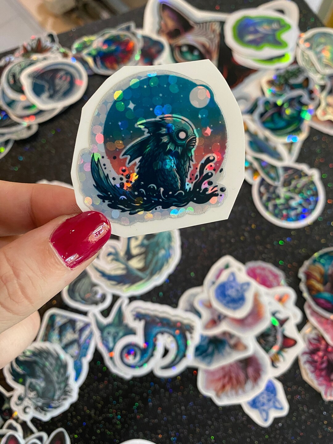 Holographic / Sparkle Cute Creature From the Black Lagoon Baby Cryptid ...