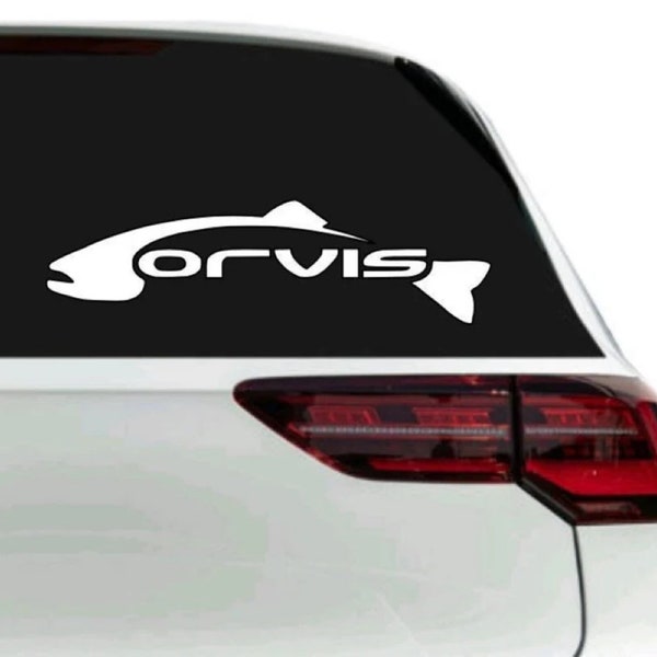 Orvis Decal Sticker Fly Fishing any size- Trout Rainbow Brook Brown Sage Orvis logo badge vinyl decal sticker loomis bass trout