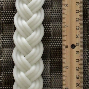 Braided Drip-less BEESWAX HAVDALAH CANDLE, All natural material, pure beeswax & 100% cotton, made in the U S A, 12 inch