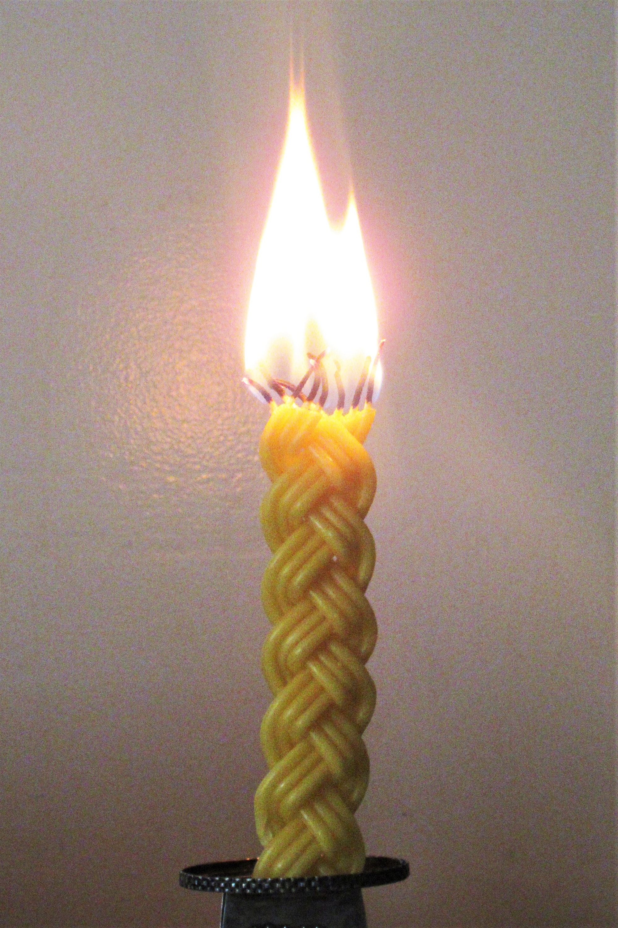 Braided BEESWAX HAVDALAH CANDLE All Natural Material Pure Etsy