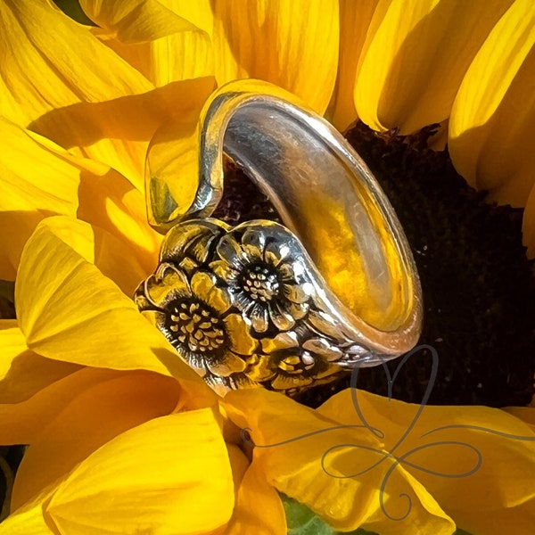 Graduation Gift • The "April" Spoon Ring • 1950 • Handmade from Authentic, Vintage Silverware