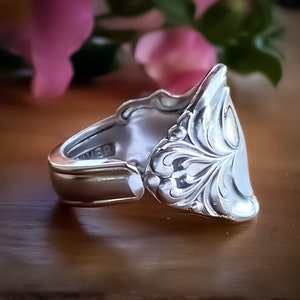 Spoon Ring - The &quot;Silver Fashion&quot; Spoon Ring • 1957 • Handmade from Authentic, Vintage Silverware