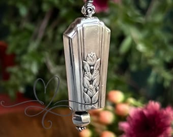 Vintage Silverware Bell • The 1938 "Rosalie" Pattern • Made from the Hollow Handles of Silver-plated Silverware