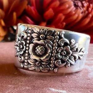 Spoon Ring • The "Dawn" Silverware Pattern • 1949 • Handmade from Authentic, Vintage Silverware