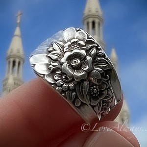 Spoon Ring • The "Jubilee" Spoon Ring • 1953 • Handmade from Authentic, Vintage Silverware