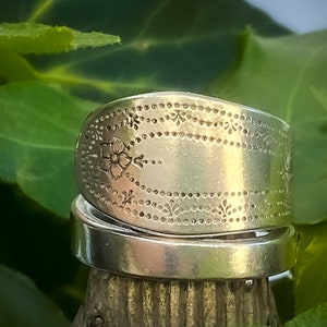 Ships out September 3  • Spoon Ring • The &quot;Paul Revere&quot; Spoon Wrap Ring • 1927 • Handmade from Authentic, Vintage Silverware