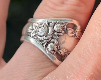 Spoon Ring • The "Dolly Madison" Spoon Ring • 1911 • Handmade from Authentic, Vintage Silverware