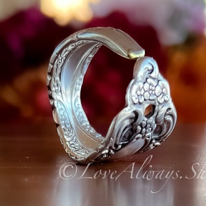 Lepelring • De "Victoriaanse klassieke" lepelring • 1973 • Handgemaakt van authentiek, vintage zilverwerk