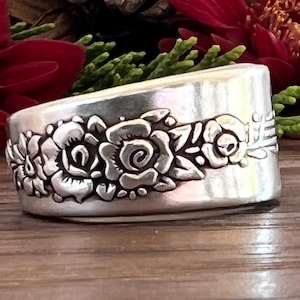 Ships out September 3  • Spoon Ring • The &quot;Royal Rose&quot; Spoon Ring • 1939 • Handmade from Authentic, Vintage Silverware