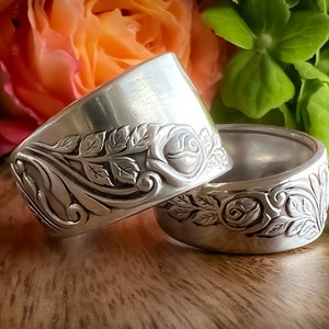 Ships out September 3  • Spoon Ring • The &quot;Bridal Corsage&quot; Spoon Ring • 1953 • Handmade from Authentic, Vintage Silverware