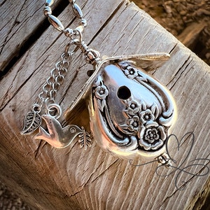 The 1951 "Magnolia" Silverware Birdhouse • Authentic, Vintage, Hollow Silver-plated Knife Birdhouse