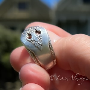 Spoon Ring • The "Lovely Lady" Spoon Ring • 1937 • Handmade from Authentic, Vintage Silverware