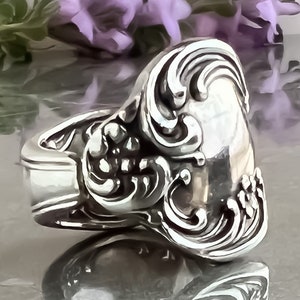 Spoon Ring • The "Wisteria" Spoon Ring • 1966 • Handmade from Authentic, Vintage Silverware