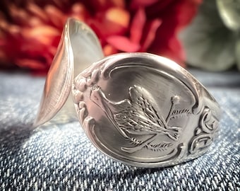 Pelican Mini Spoon Ring • Louisiana • 1979 Franklin Mint Sterling Collection