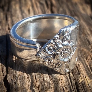Ships out September 3  • Spoon Ring • The &quot;Starlight&quot; Spoon Ring • 1950 • Handmade from Authentic, Vintage Silverware