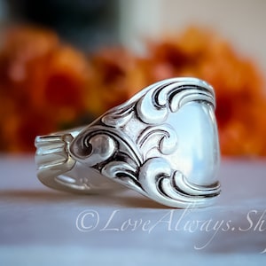 Spoon Ring • The "Old South II" Spoon Ring • 1949 • Handmade from Authentic, Vintage Silverware
