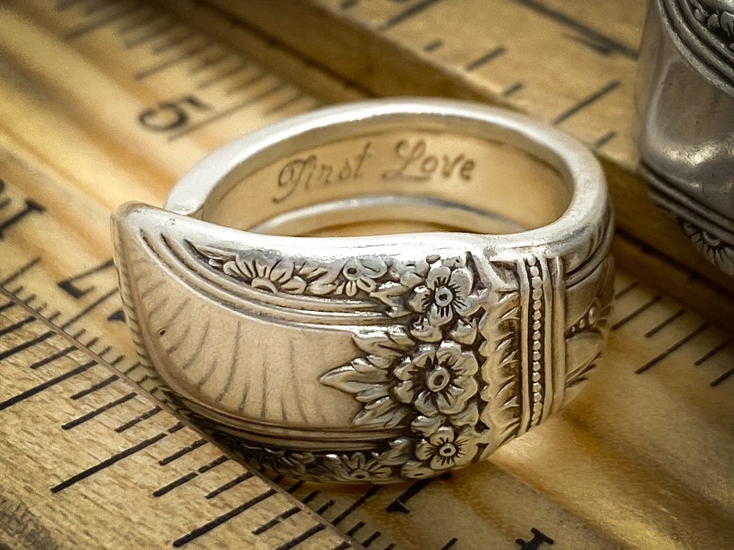 まちゃアイラブユー　リング　シルバー　刻印　希少　ヴィンテージ Vintage I Love You Rings - Etsy