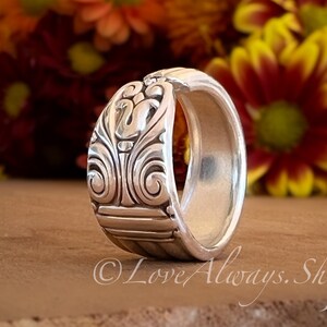Ships out September 3  • Spoon Ring • The &quot;Danish Queen&quot; Spoon Ring • 1944 • Handmade from Authentic, Vintage Silverware