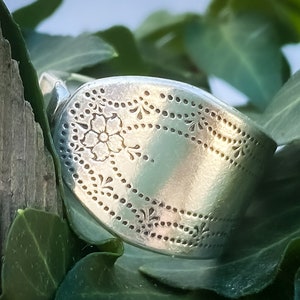 Ships out September 3  • Spoon Ring • The &quot;Paul Revere&quot; Spoon Ring • 1927 • Handmade from Authentic, Vintage Silverware