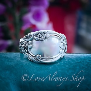 Lepelring • De 'ballade'-lepelring • 1953 • Handgemaakt van authentiek, vintage zilverwerk