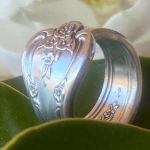 Spoon Ring • The "Magnolia" Spoon Ring • 1951 • Handmade from Authentic, Vintage Silverware