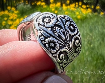 Spoon Ring • The "Precious" Spoon Ring • 1941 •  Handmade from Authentic, Vintage Silverware