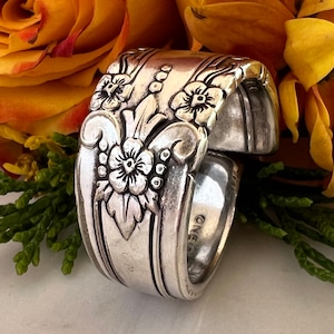 Ships out September 3  • Spoon Ring • The &quot;Artistic&quot; Spoon Ring • 1908 • Handmade from Authentic, Vintage Silverware