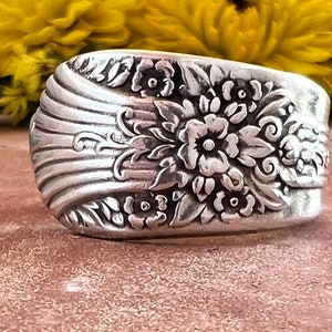 Ships out September 3  • Spoon Ring • The &quot;Marigold&quot; Spoon Ring • 1935 • Handmade from Authentic, Vintage Silverware