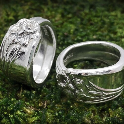 Spoon Ring • The "Daffodil" Spoon Ring • 1950 • Handmade from Authentic, Vintage Silverware