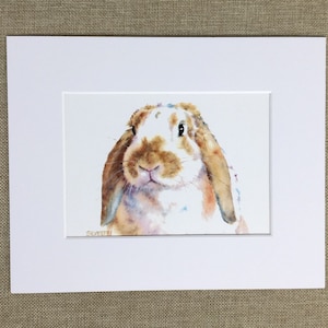 bunny print, bunny watercolor print, rabbit print, bunny art print, rabbit art print, cute animal art, bunny nursery art, bunnies for decor