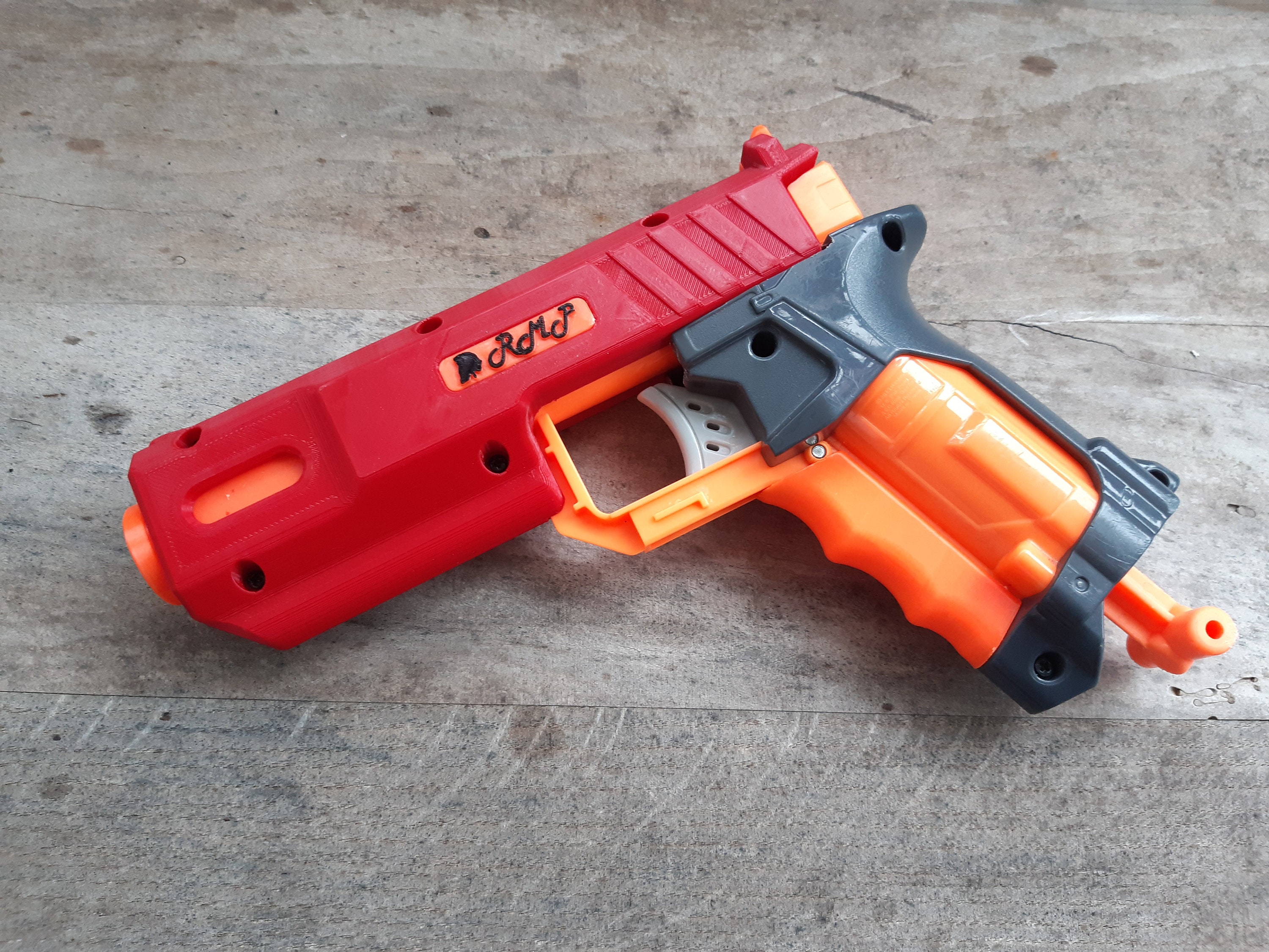 NERF MEGA CycloneShock, including Blasterparts Tuning Pack with