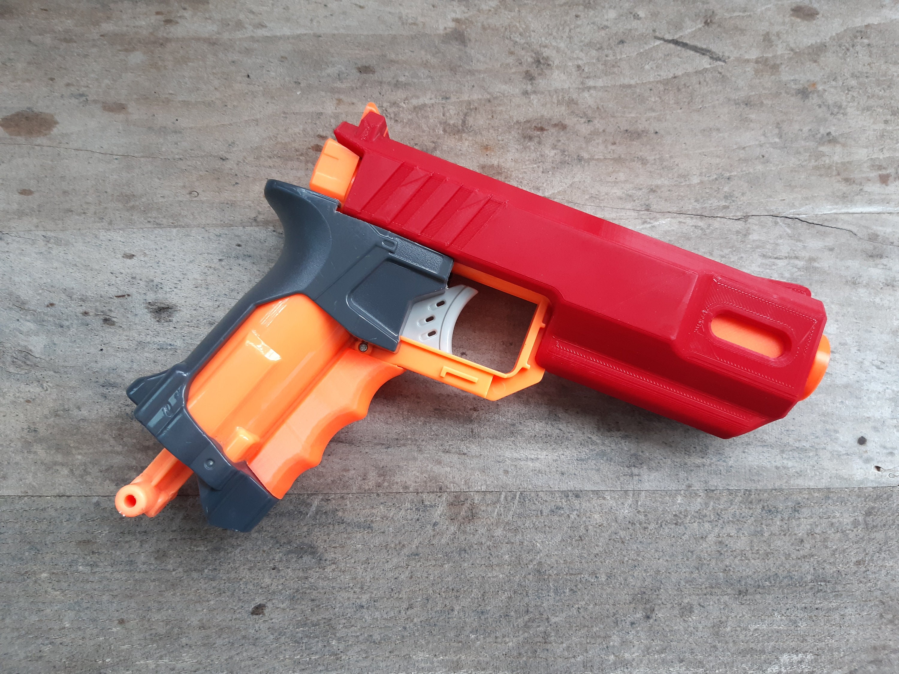 AK Blaster MOD Printed Rail Cover Ball Storage Removed for Nerf