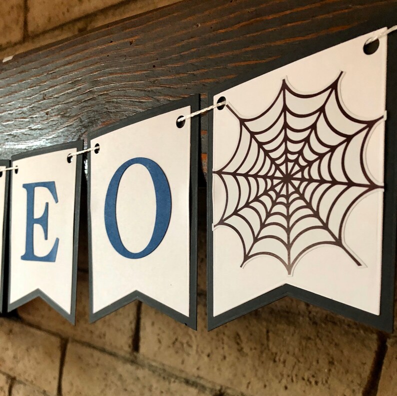 Spider Banner Spider Custom Name Banner Spider Decorations Etsy