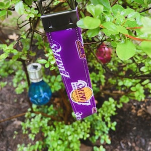 Lakers Basketball Inspired Key Chain Wristlet