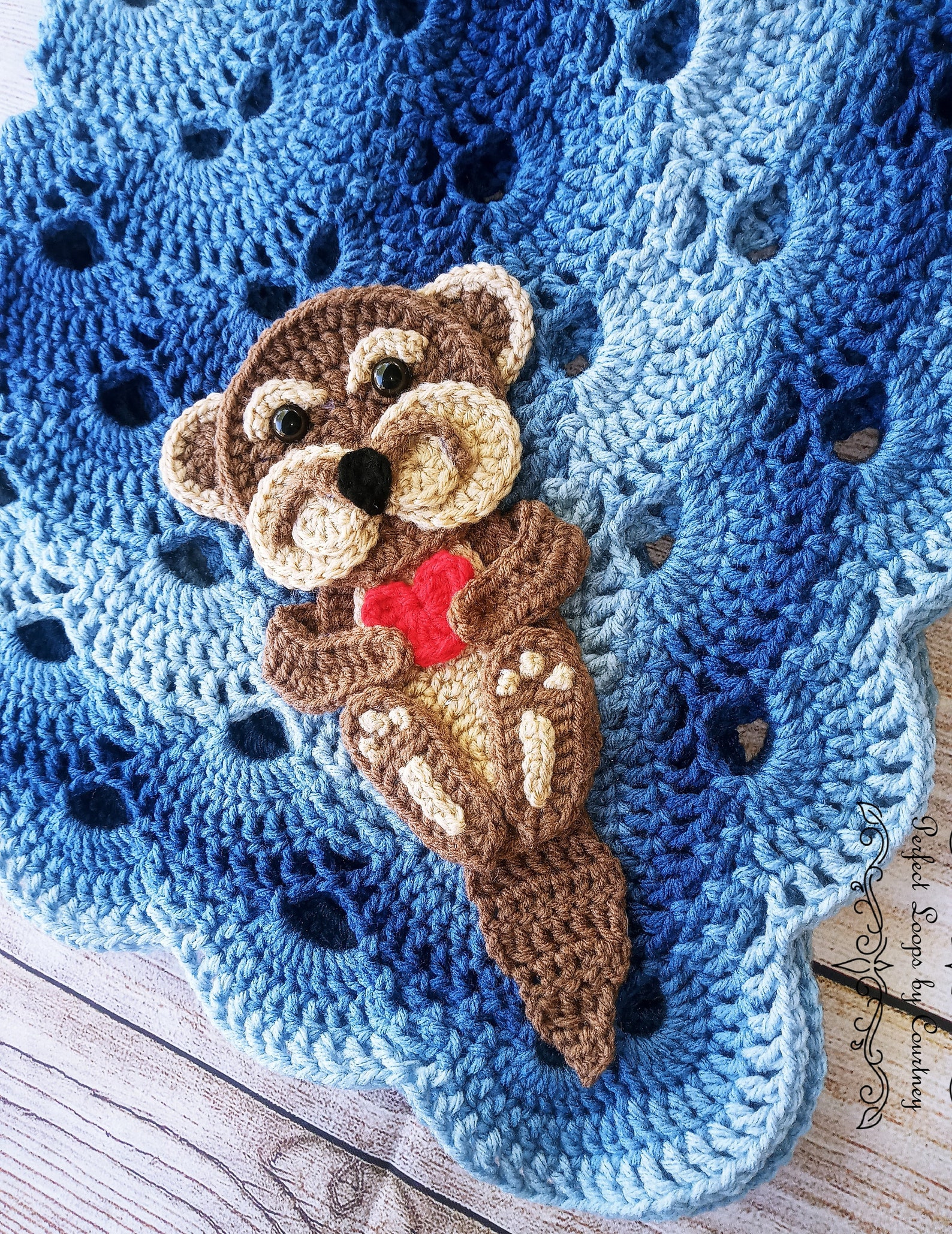 Otter Baby Blanket Crochet Otter Baby Blanket Otter Crochet | Etsy