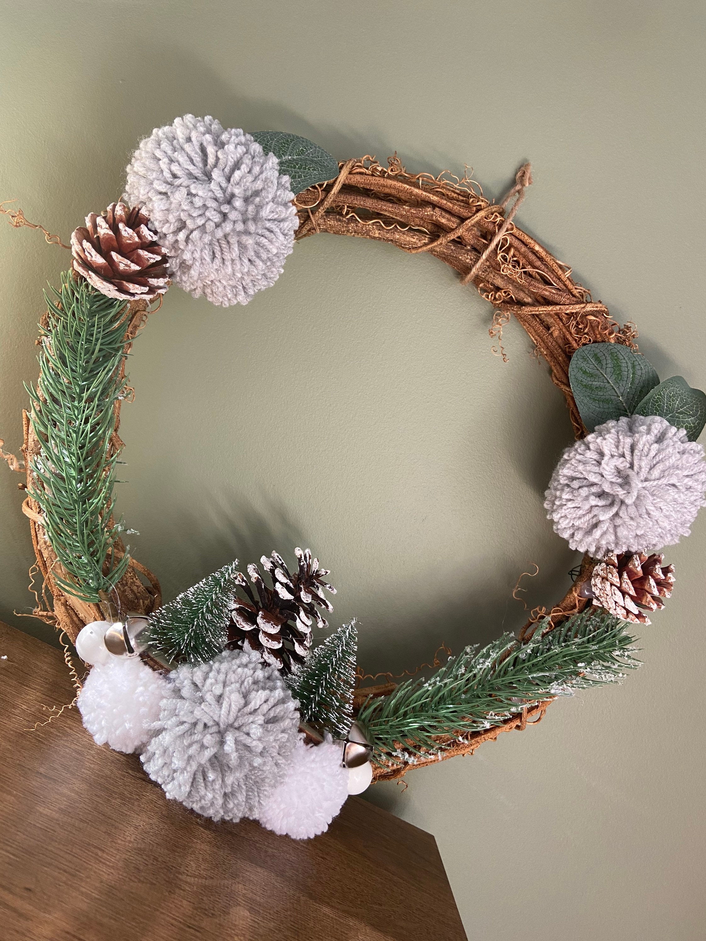 Handmade rattan Christmas wreaths Etsy