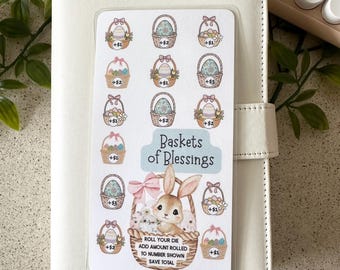 Easter A6 Savings Challenge | Bunny Savings Tracker | Cash Stuffing | Fun Budgeting