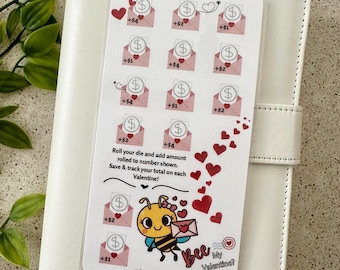 Bee My Valentine A6 Mini Savings Challenge | Cash Stuffing | Budgeting